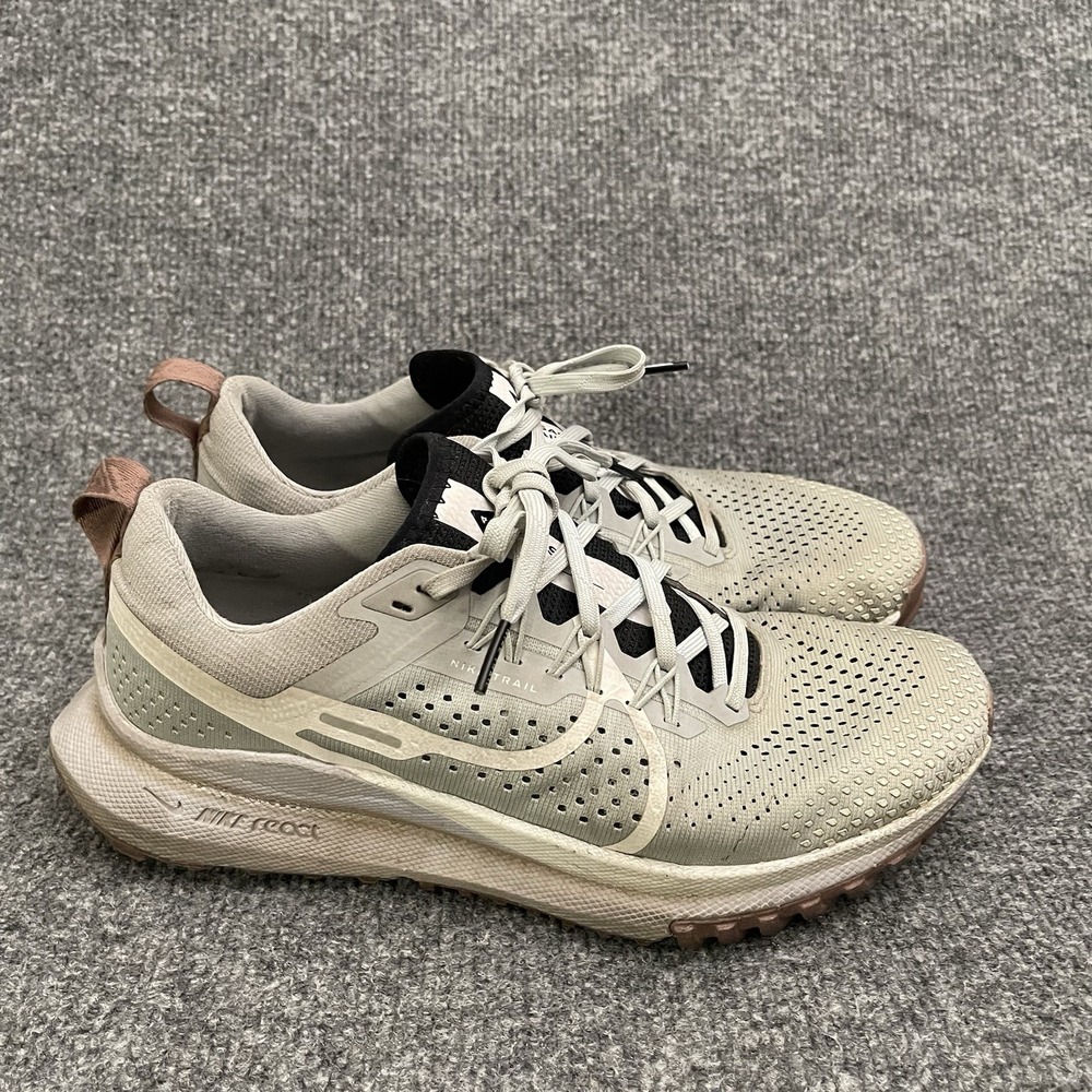 Nike React Pegasus Trail 4 Shoes Womens Size 8.5 Gray Athletic Running Sneakers